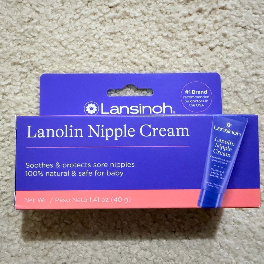 Lansinoh Lanolin Nipple Cream - Blue and Purple
